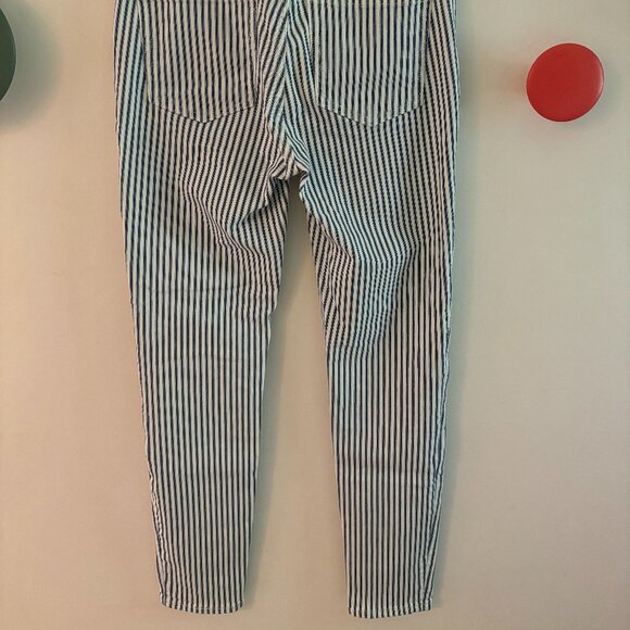 Adorable NEW JCREW toothpick highrise striped jeans 28" waist! - Picture 3 of 3